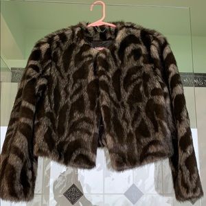 Bebe faux fur jacket